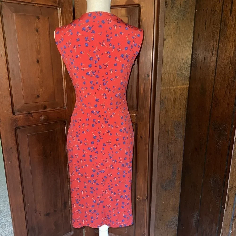 Banana Republic Women's‎ Faux Wrap Dress Front Knotted Dress Size XSP